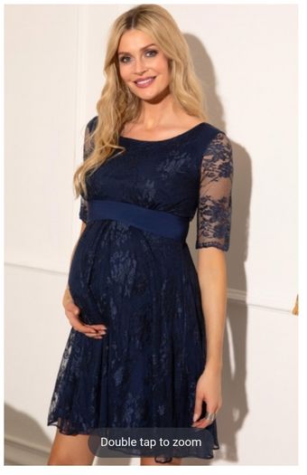 Tiffany Rose Maternity and Breastfeeding Dress Midnight Blue 12