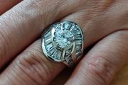 Sterling Silver Ring - Size P - Stamped for Silver (S37)