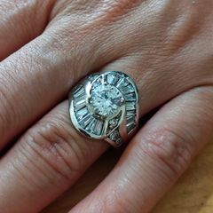 Sterling Silver Ring - Size P - Stamped for Silver (S37)