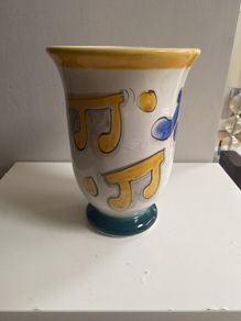 Musical themed planter or tall vase