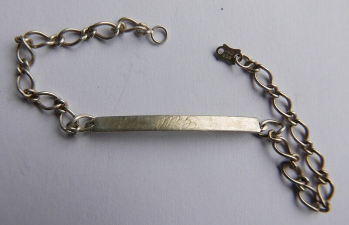 Vintage Sterling Silver hallmarked 925 Bracelet length 7" - 3,6g