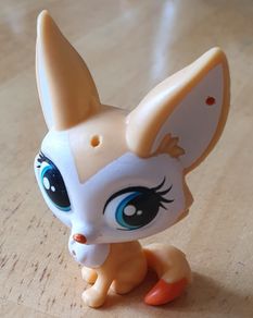 Littlest Pet Shop - Cute Fennec Fox Roxy - Bobble Head - See Pics - #