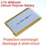 3.7V 4000mAh Lithium Polymer Battery Li-Po Cell Rechargeable Large High Capacity Quality Power Li-ion Lipo Cell Image 2