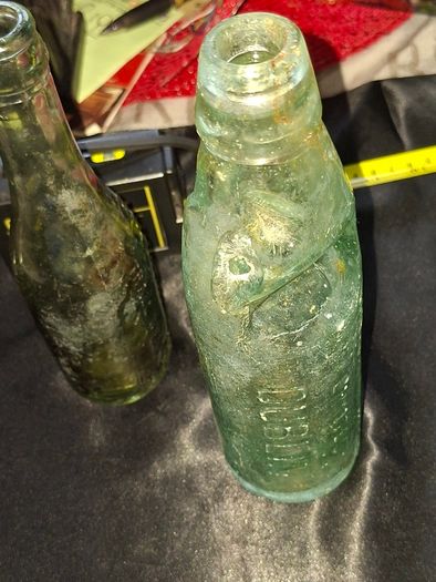 Antique Bottles with Embossed Names, Dublin etc. PRICE IS FOR 1 ONLY.