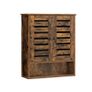 Wall cabinet with 2 doors vintage brown Image 2