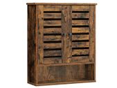 Wall cabinet with 2 doors vintage brown FREE DELIVERY