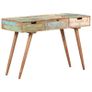 Dressing Table with Mirror 112x45x76 cm Solid Reclaimed Wood Image 3