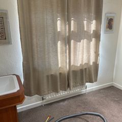 curtains pole and tie backs