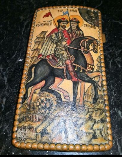 Beautiful antique icon on wood