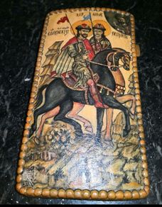 Beautiful antique icon on wood