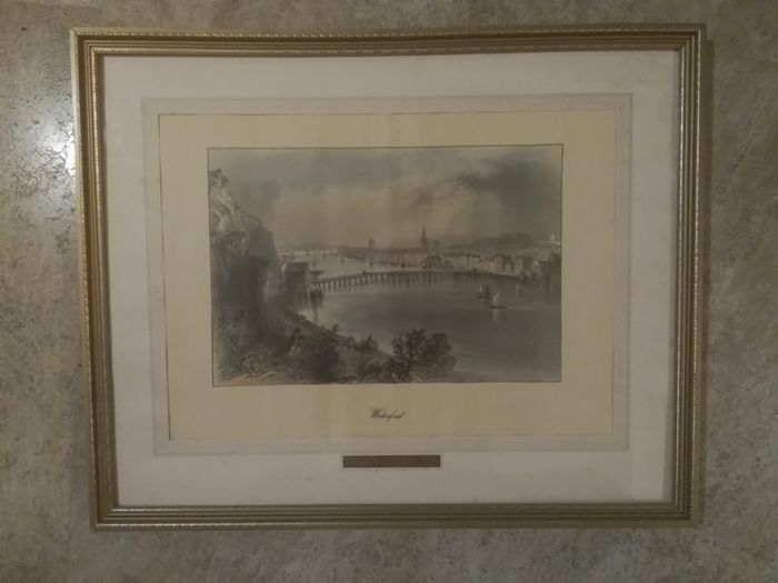 Old Print Of Waterford City.