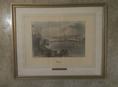 Old Print Of Waterford City.