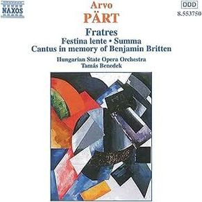 Avro Part. Fratres. CD. Free Postage!