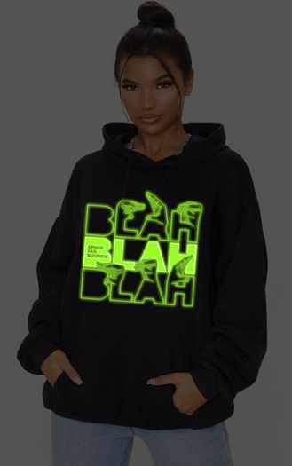 Armin Van Buuren glow in the dark hoodie blah blah blah album jumper asot hoodie