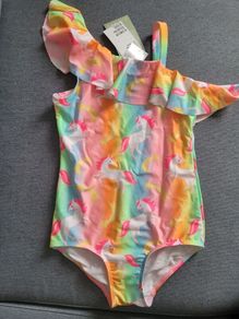 BNWT H&M Girl's Unicorn Swimsuit, size: 8-10y