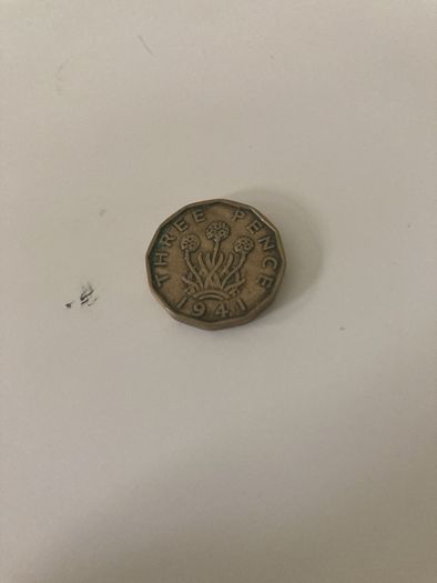 English 3 pence 1937,1941,1942,1942