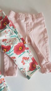 H&M soft leggings pants set 6-9months