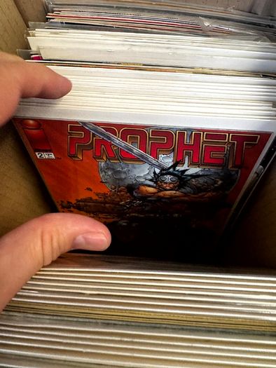 Image Long Comic Box w 275 comics for Sale