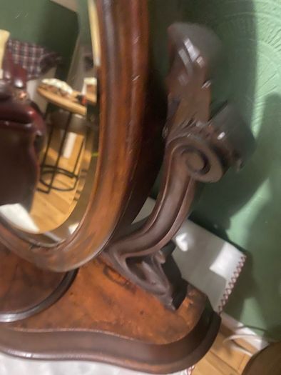 Victorian oval  mirror