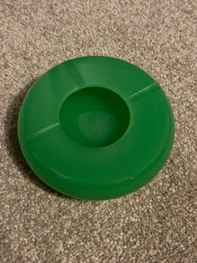 Vintage Green Glass Ashtray