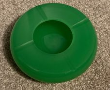 Vintage Green Glass Ashtray