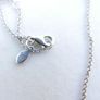 PANDORA Sterling Silver 925 Blue Zircon Stone Love Necklace length 18" - 3,61g Image 6