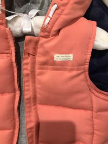 Pink grey Mamas and papas gilet