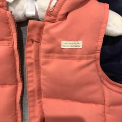 Pink grey Mamas and papas gilet