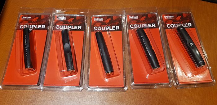 1/4" D'Addario Audio Couplers x 5