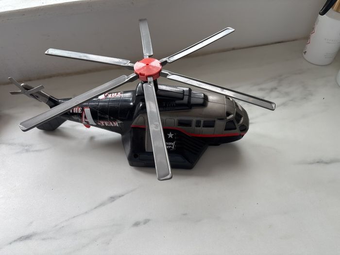 vintage A-team boat & helicopter