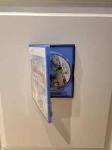 PS5 Xbox Blu-ray game case wall mount