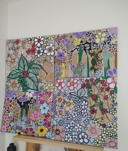 Original acrylic painting 4 pictures