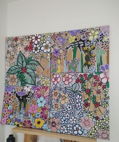 Original acrylic painting 4 pictures