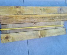 timber posts x 4