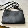 Black Italian leather crossbody Image 2