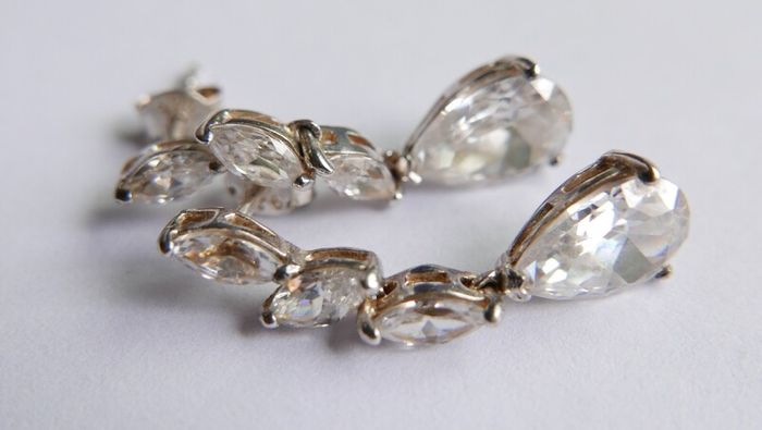 Sterling Silver 925 Drop & Dangle Earrings 4g