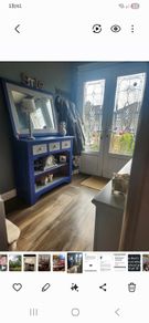 hall table and mirror