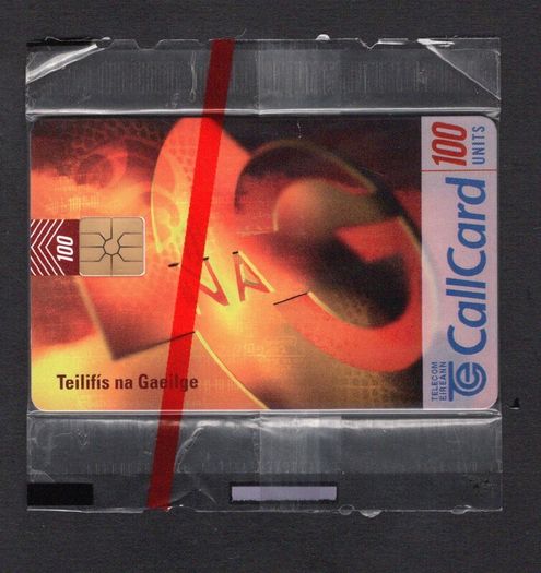 1996 Ireland 100 Unit celebrate the launch of Teilifis na Gaeilge (Gemplus GEM1) Call Card New in packaging. Telecom Eireann card number 1147.