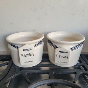 Herb Pots x 2