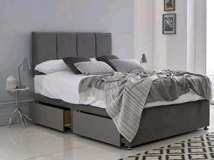 Divan Double & King Size Bed Frame With Mattress