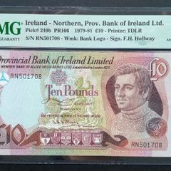 Northern Ireland | 10 Pounds | 1979 | P.249b | RN 501708 | aUNC EPQ