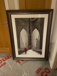 Large framed print