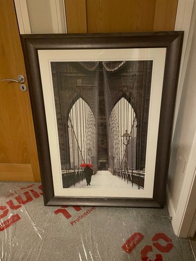 Large framed print