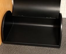Black Metal Bread Bin / Bread Box