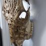 Carved Brown Bull Skull Image 2