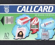 1994 Ireland 10 unit Proctor and Gamble "Gift of the Gab" (Schlumberger SC7) Call Card Used. Telecom Eireann card number 1066