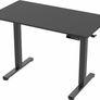 Electric Height Adjustable 112 x 61 cm Stand Up Desk Standing Workstation with Memory Controller Black Top Frame DESK-E144B Image 9