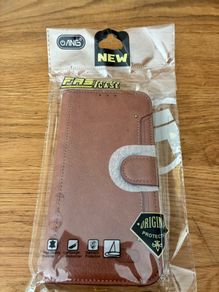 BNIP ANG Wallet case for Apple iPhone 11 Pro in brown / tan 5.8 inch
