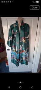 New Yumi Satin Crane Kimono Size 14