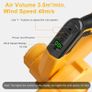 Cordless Leaf Blower Compatible with DeWalt 18V DCB180-201 Batteries (Tool Only, without Battery or Charger, 18,500 RPM, 3.5 m min, Screen, 1.55 kg Image 3